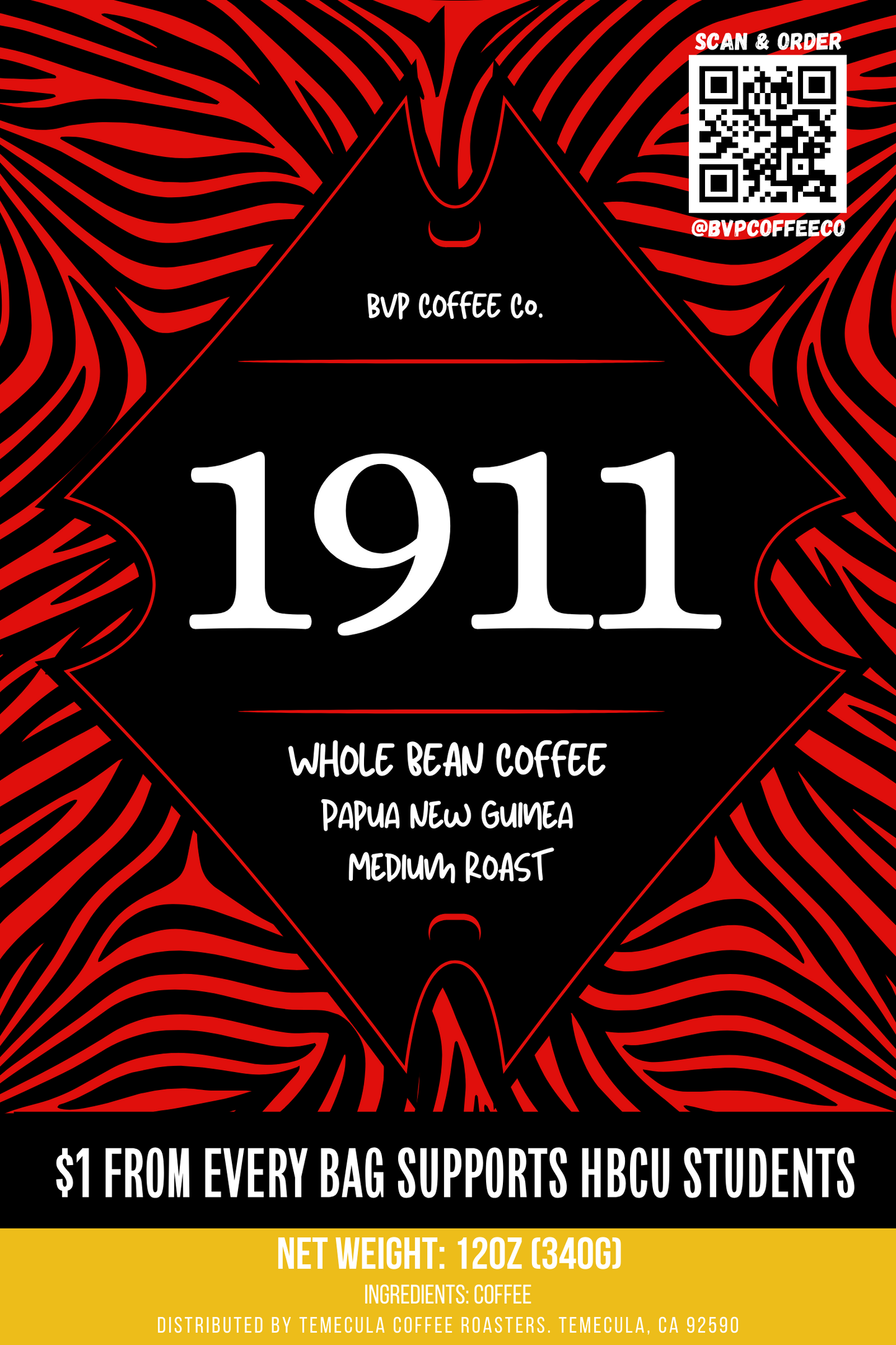 1911 | Papua New Guinea | Kappa Alpha Psi Coffee Gifts | Whole Beans